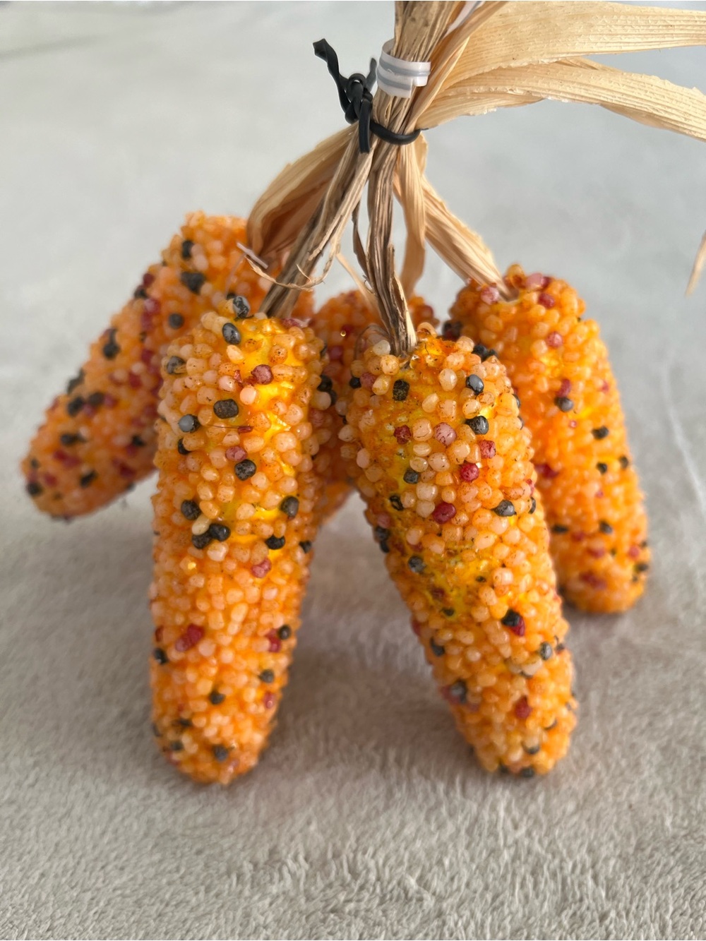 Decorative Orange Millet Corn Bundle - Rustic Fall Accents - Picture 3 of 3